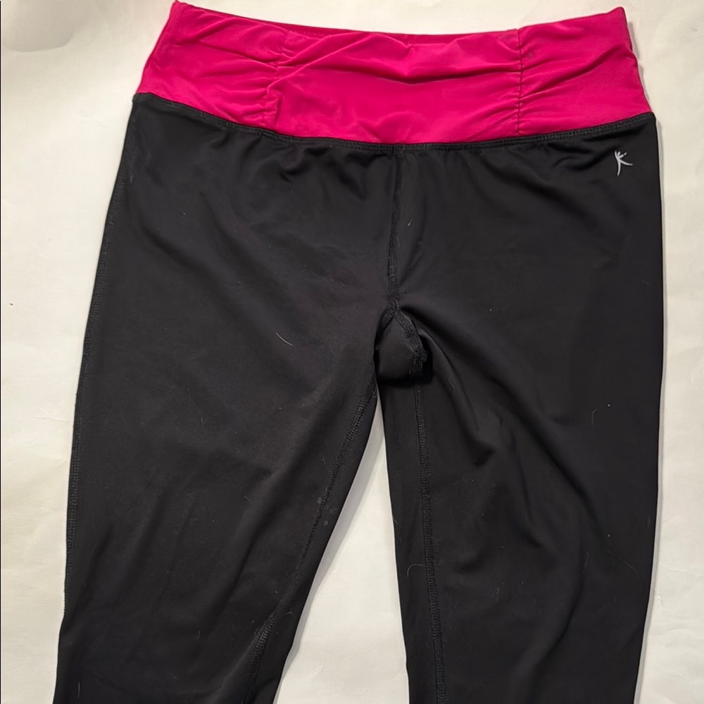 Black and Pink Athletic Leggings